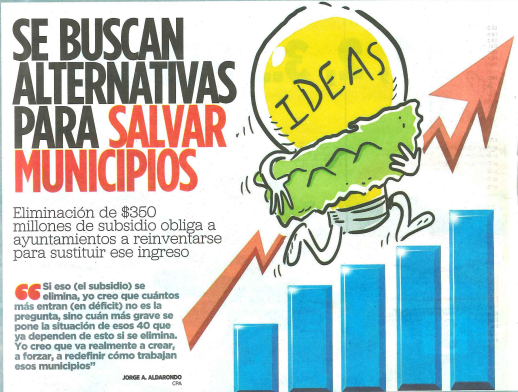 Se buscan alternativas para salvar municipios de Puerto Rico